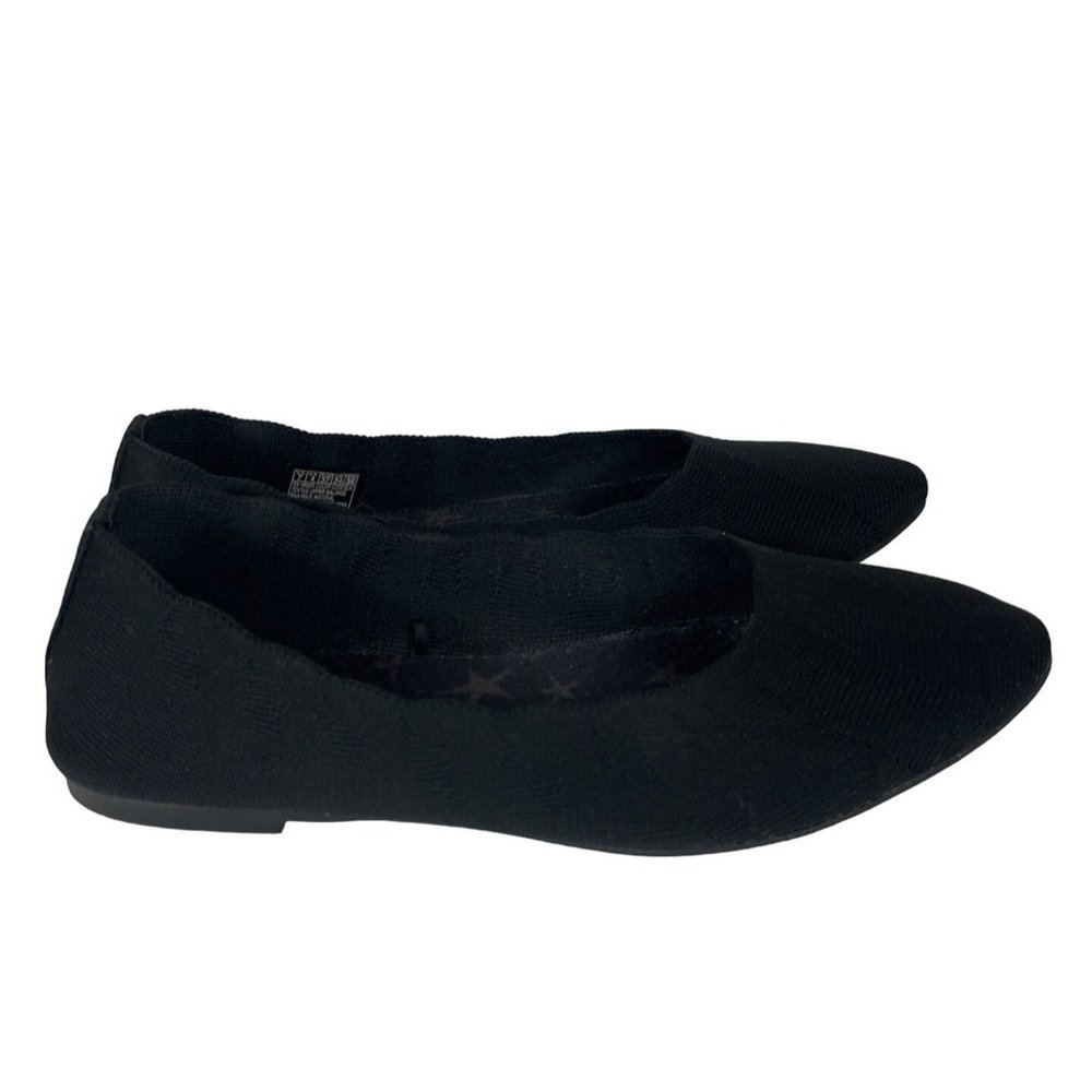 Skechers Womens Cleo Bewitch Pointed Toe Ballet Flats Size 7 Black 48885